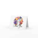 Thank You Card Watercolor Flowers