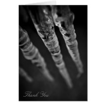 Thank You Card - Winter Icicles 2