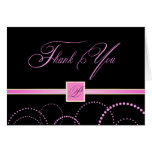 Thank You Cards - Pink and Black