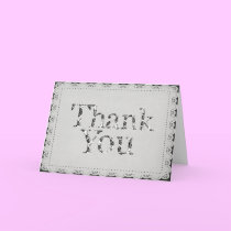 Thank You Classic Scalloped (Light Grey) cards