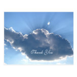 Thank you cloud postcard