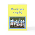 Thank you coach Football players greeting card