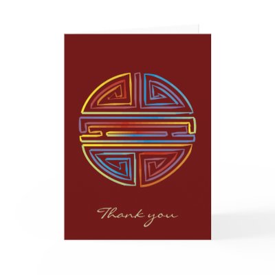 Thank you - Colourful Longevity Symbol Cards by OutOfLimits