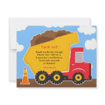 Thank You Construction Card invitations
