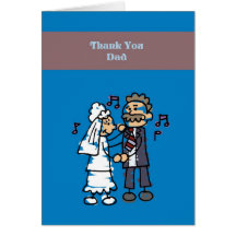 Thank You Dad Wedding Card