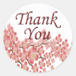 Thank You Envelope Seal Dogwood Design Stickers