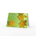 Thank You Fancy Frilled Daffodils Card