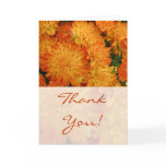 Thank You - Fire Orange Chrysanthemums Cards