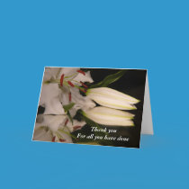 Thank you For all you have done cards