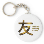 Thank You For Being A Friend Keychain
