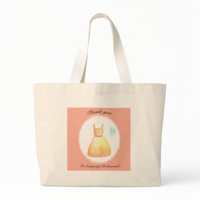 Thank you For Being my Bridesmaid Bags by fairygirlbooks