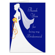 Thank you for being my bridesmaid - custom card