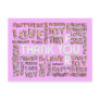 Thank You For ... Hearts | lightpink Postcards