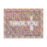 Thank You For ... Hearts pattern Postcards