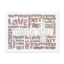 Thank You For ... Hearts Postcard