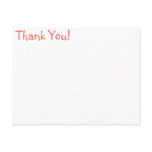 Thank You for kids birthday postcards