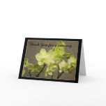 Thank you for listening orchids greeting card