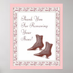Thank You for Removing Your Shoes - Victorian posters