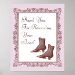 Thank You for Removing Your Shoes - Vintage posters