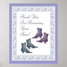 Thank You for Removing Your Shoes - Vintage Poster