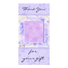 Thank you for the gift -lavender picture card