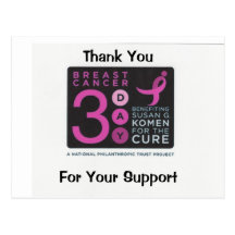 Thank You  For Your Support - Customised Post Card