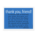 Thank You, Friend! postcards