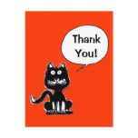 Thank you! (funny cat) postcards