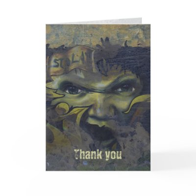 Thank you - graffiti greeting card by OutOfLimits