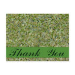 thank you green tiles postcards