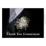 Thank You Groomsman Greeting Cards