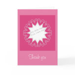 "Thank you" - Heart Frame Template cards
