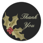 "Thank You" - Holly Berries stickers