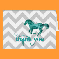 Thank You Horse Card cards