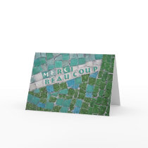 Thank You in French Card