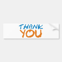 Thank You - Ipoo Products & Designs! Bumper Sticker
