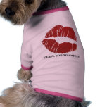 Thank you kiss pet clothing