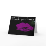 Thank you kisses greeting cards