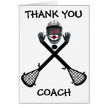 Thank You Lacrosse Coach Greeting Card