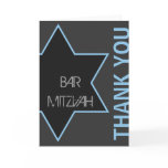 Thank you Modern Bar Mitzvah Cards