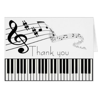 Musical Notes Thank You Cards, Photo Card Templates, Invitations &amp; More