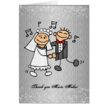 Thank You Music Wedding Reception Greeting Cards