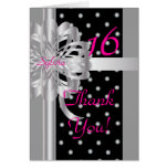 Thank You Note For A Sweet Sixteen-Customise Greeting Card