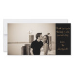 Thank you note photo card