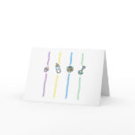 Thank You Note with Baby Objects cards