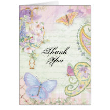 Thank You Notes - Wings of Love Wedding Collection Greeting Card
