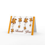 Thank You Orange Greeting Cards