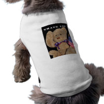 Thank You Patriotic Teddy Bear Doggie Tee Shirt