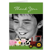 Thank You Photo Farm Card