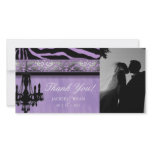 Thank You Photocard Chandelier Silver Purple
